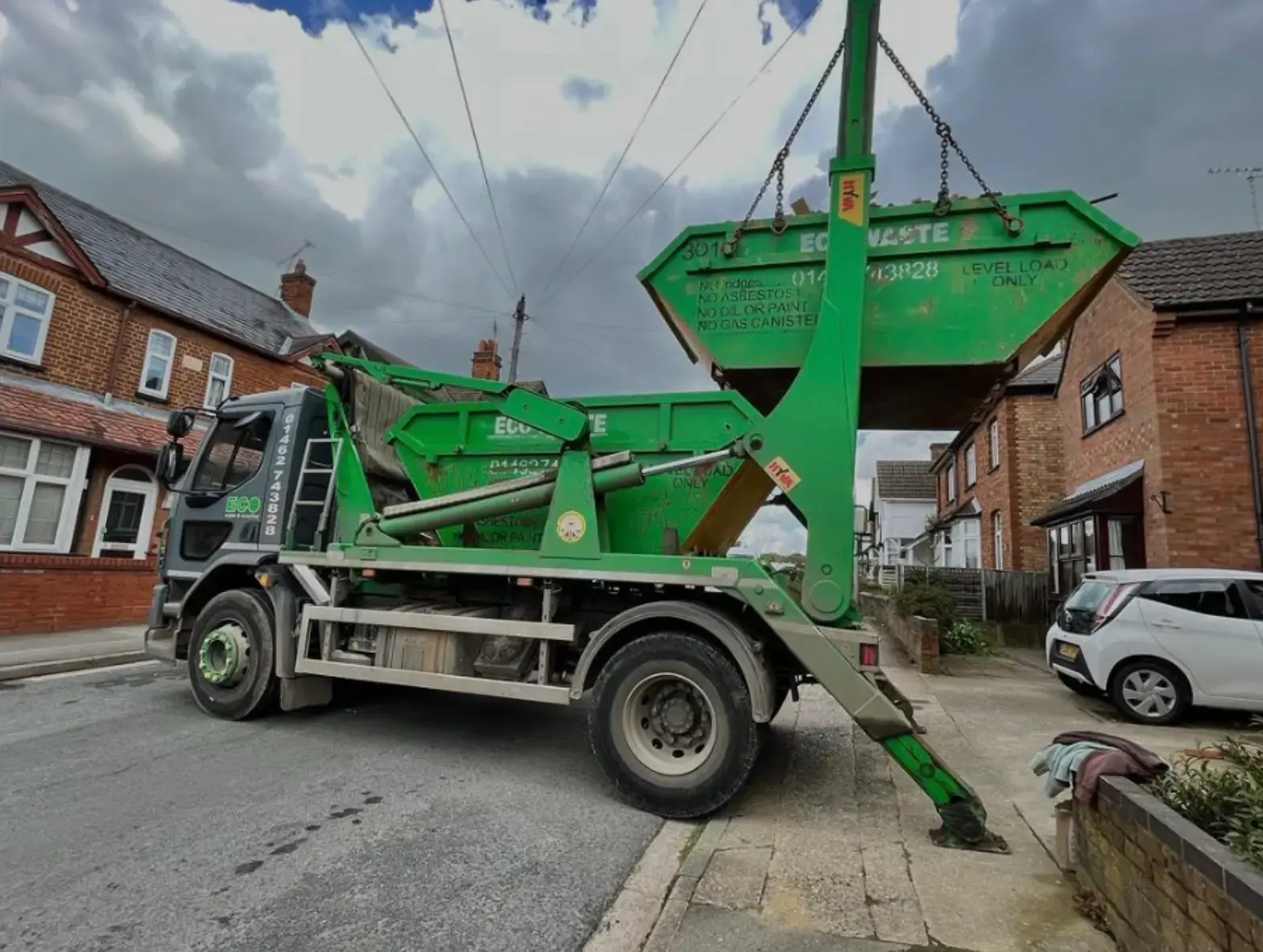 Skip delivered to customer in air Skip delivered to customer in air
